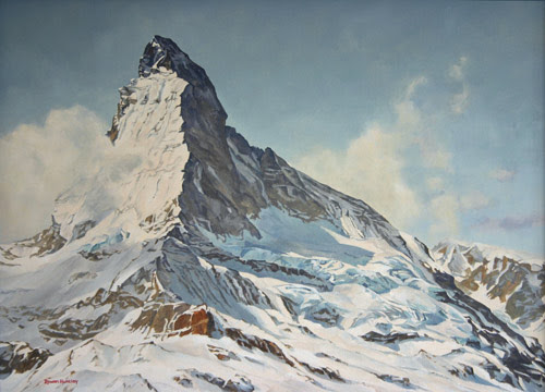 "The Matterhorn," by Rowan Huntley, 2012, acrylic, 15 3/4 x 22 in.