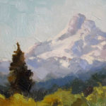 Painting landscapes outdoors