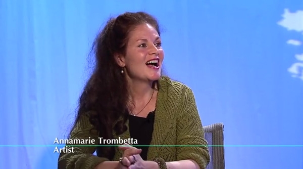 Annamarie Trombetta on the New York City local cable show