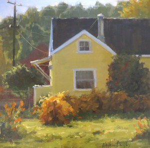 "Indian Summer," by Kathleen Dunphy, oil, 12 x 12 in.