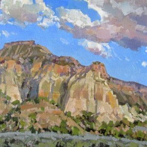 "Henrieville Badlands," by J. Brad Holt, 2014, oil, 12 x 12 in.