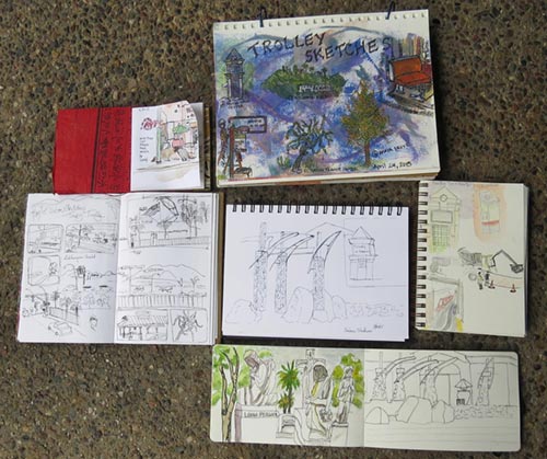 A collection of the group’s sketches