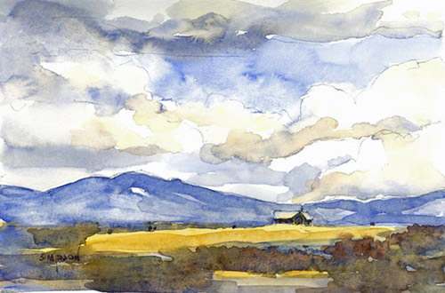 “Solitude,” by Mike Simpson, watercolor