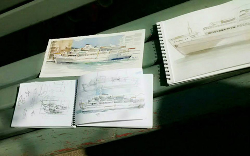 Sketches of Captain John’s by the Toronto Urban Sketchers