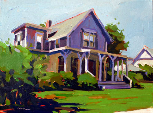 “Nonquitt Cottage,” by Robert Abele III, oil, 12 x 16 in.