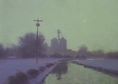 “Daybreak, Somewhere in Montana,” by Brent Cotton, oil on linen, 17 x 23 in.