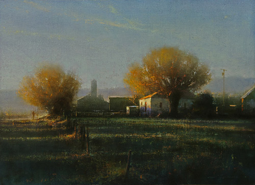  “Daybreak on the Dairy,” by Brent Cotton, oil on linen, 16 x 24 in.