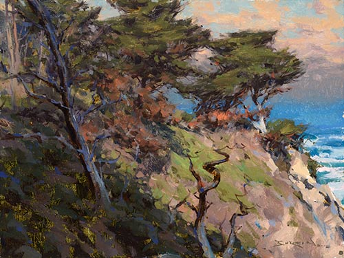 “Point Lobos,” by John Burton, oil, 12 x 16 in.
