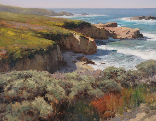 “Spring at Garrapata State Park,” by Brian Blood, oil, 24 x 30 in.