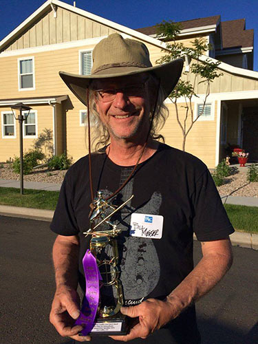 Bill Meuser came away with a trophy from the event. Photo by Lisa Hut