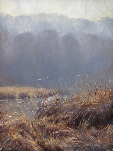 “Surrender the Frost,” by Joshua Cunningham, oil, 16 x 12 in. Private collection