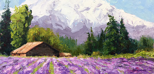 “Lavender Valley,” by Laurel Bushman. First Place in the Open division