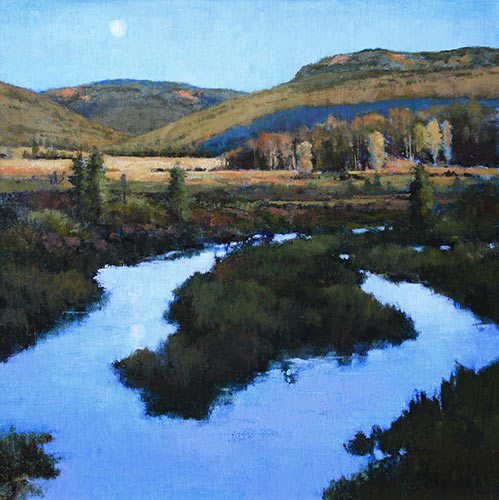 “Last Pass of Light,” by Shanna Kunz, 2015, oil, 24 x 24 in.