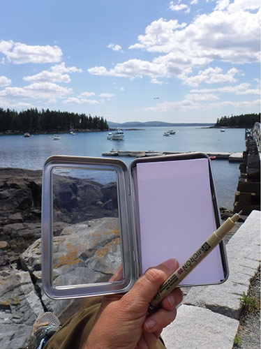 Lammers using the Sketch-N-Can in Maine