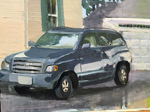 George’s painting of his vehicle