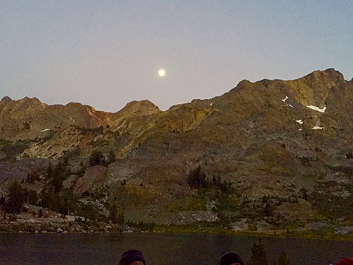 Full moon over Ediza Lake