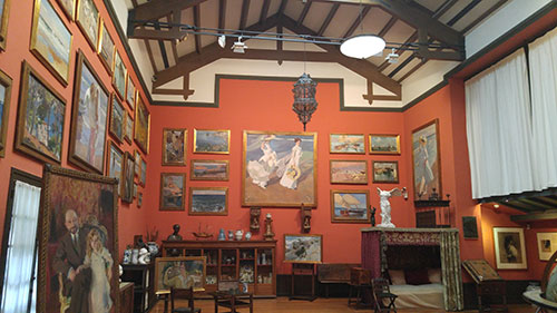 The Orwicks visited Joaquín Sorolla's studio in Spain.