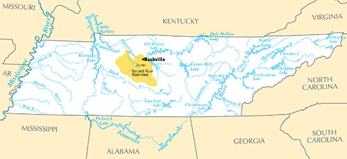 The Tennessee River and streams — the Harpeth River Watershed Area