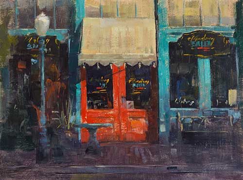 “Mustang Sally’s,” by Patrick Saunders. Second Place