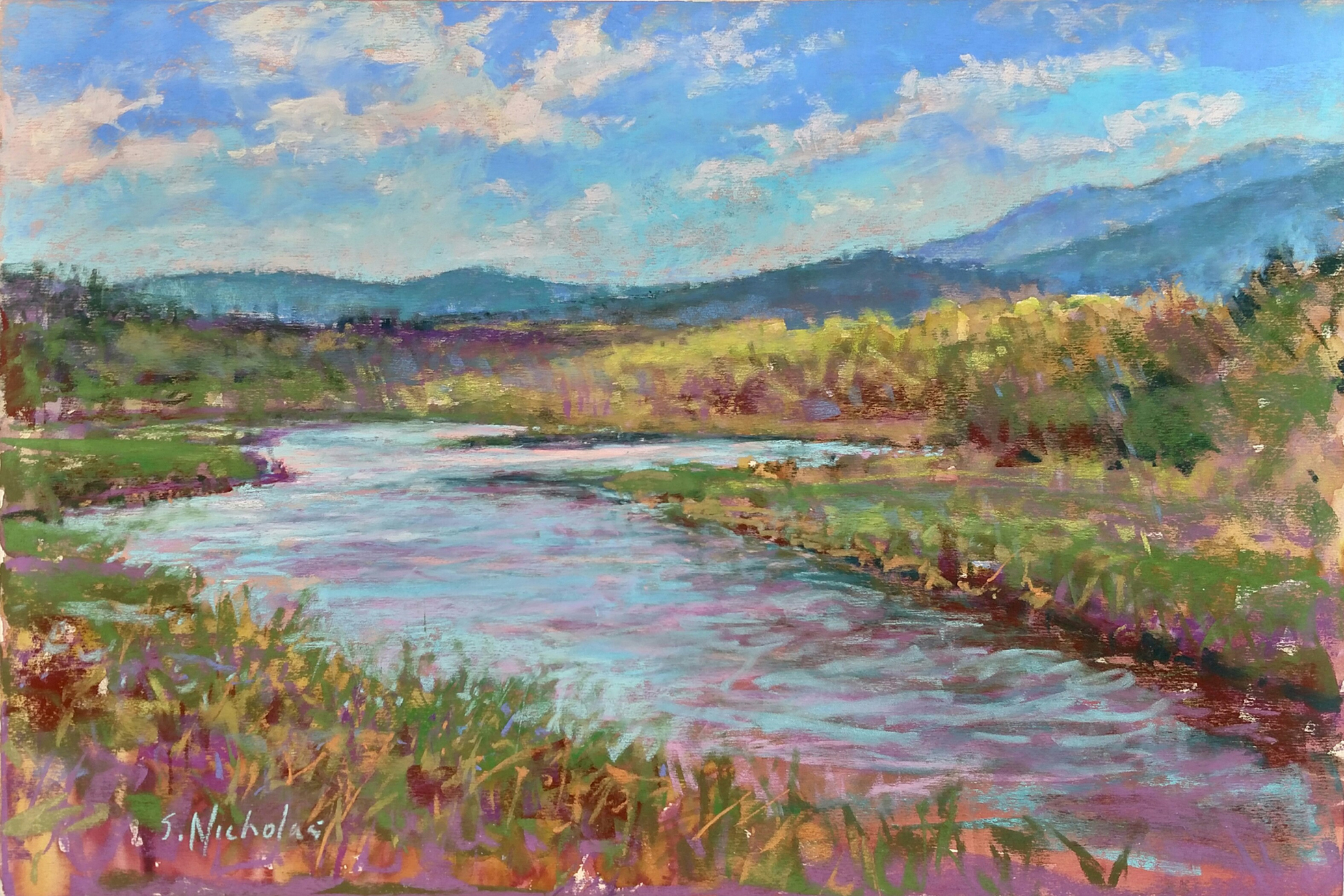 Water and Sky Set of 80 Richeson Hand Rolled Soft Pastels Susan Nicholas Gephart Earth SNG001 