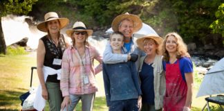 Having a great time during the 2016 Publisher’s Invitational in the Adirondack Mountains. Left to right: S. Pamela Reese, Nancy Howell, Brady Rhoads, Eric Rhoads, Susan Jositas, Michelle Byrne.