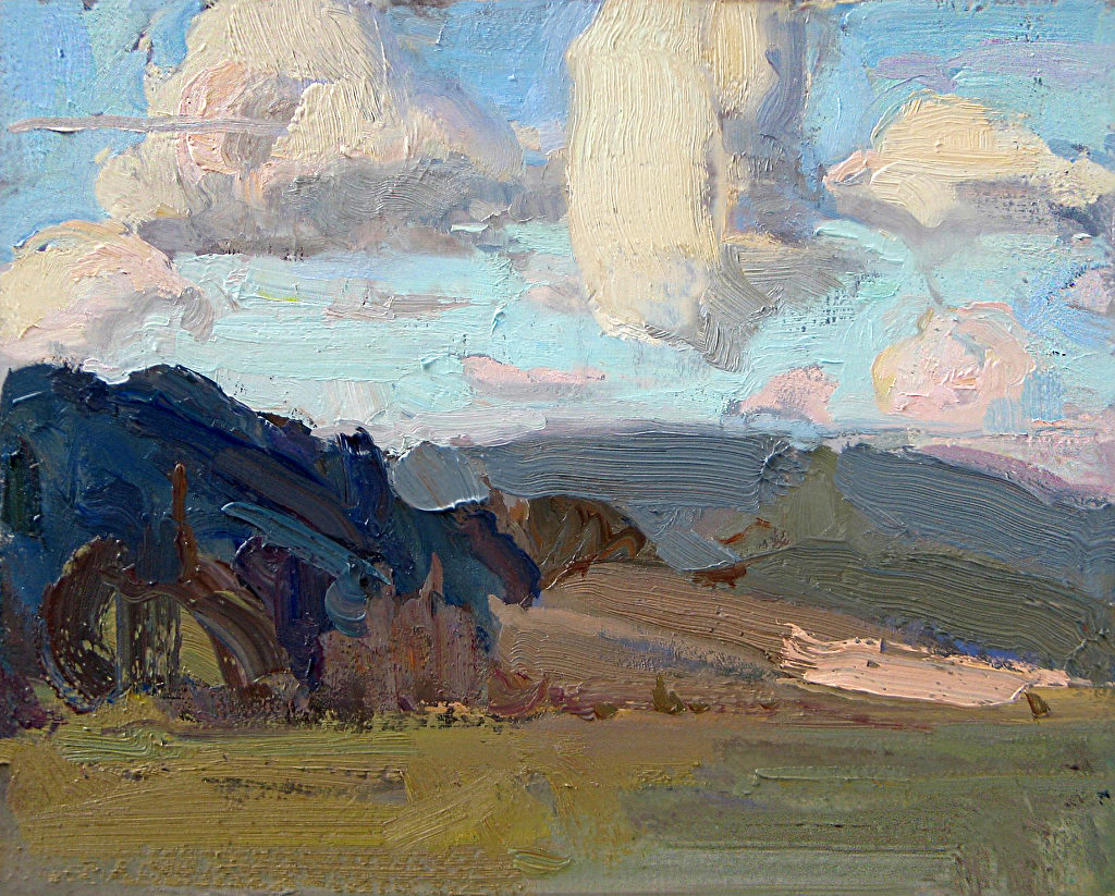 “Yamhill Valley,” by Eric Bowman, oil on linen, 8 x 10 in.