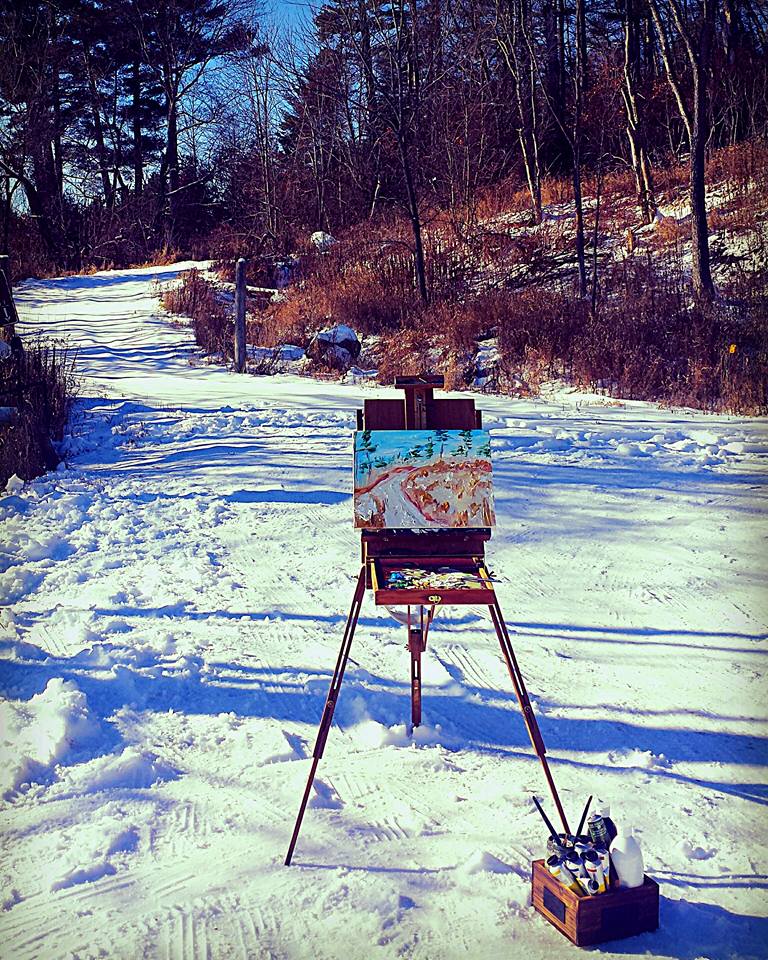 The perfect winter day for painting