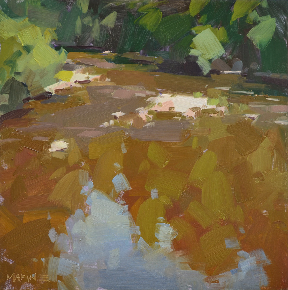 “John Day River,” by Carol Marine, oil, 8 x 8 in.