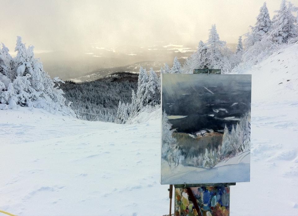 Good for groomed trails, good for atmospheric paintings.