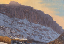 How the Desert Helped Carlton Paint Snow Plein air oil painting of snow