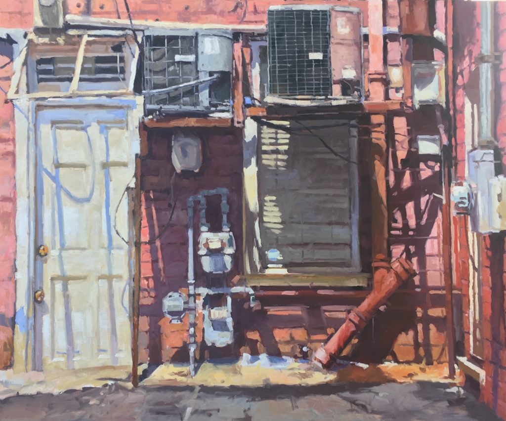 Plein air oil painting