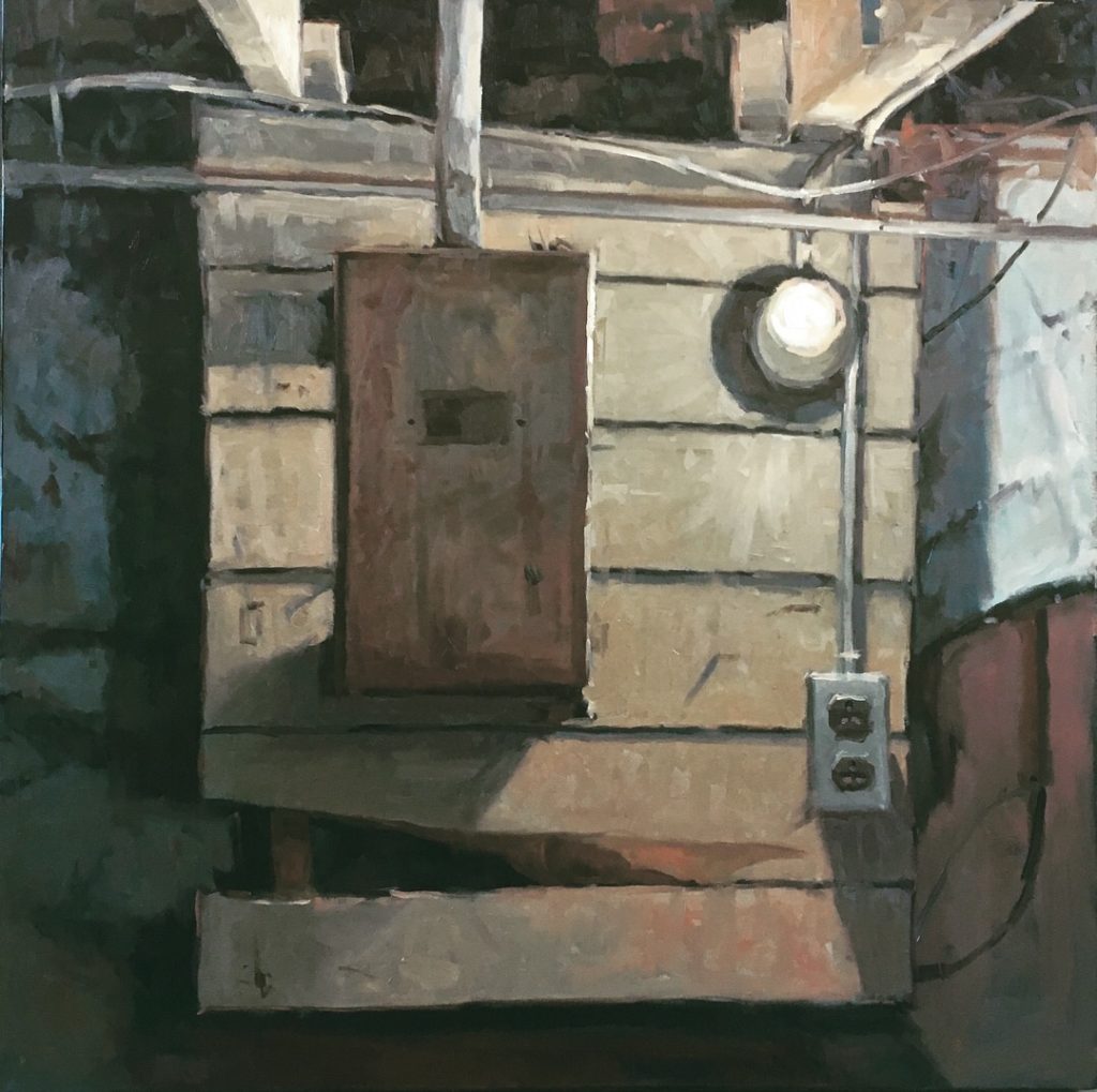 Plein air oil painting