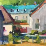 Design and composition - Painting of a French town