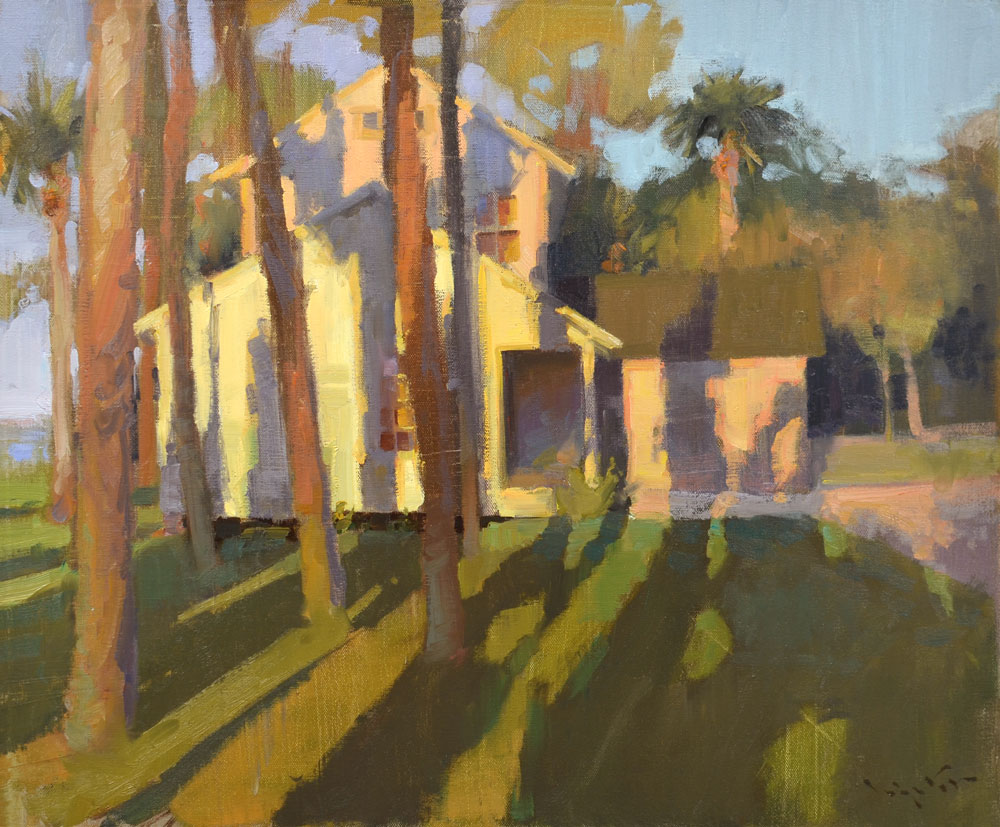 “Long Shadows on the Pass,” by John P. Lasater IV, oil on linen, 20 x 24 in.