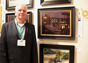 “Port Salerno Nocturne,” by Neal Hughes. Third Place
