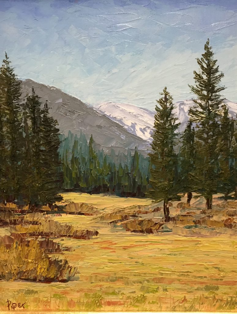 “Martis Valley Morning,” by Monika Johnson, 2015, oil, 10 x 8 in. Private collection