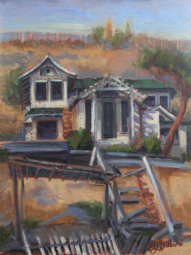 “Crystal Cove Relic 2,” by Esther J. Williams, 2012, oil, 16 x 12 in.