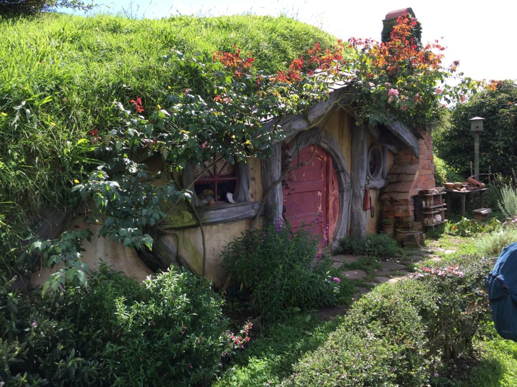 The group saw Hobbiton, a set for the Hobbit and Lord of the Rings films.