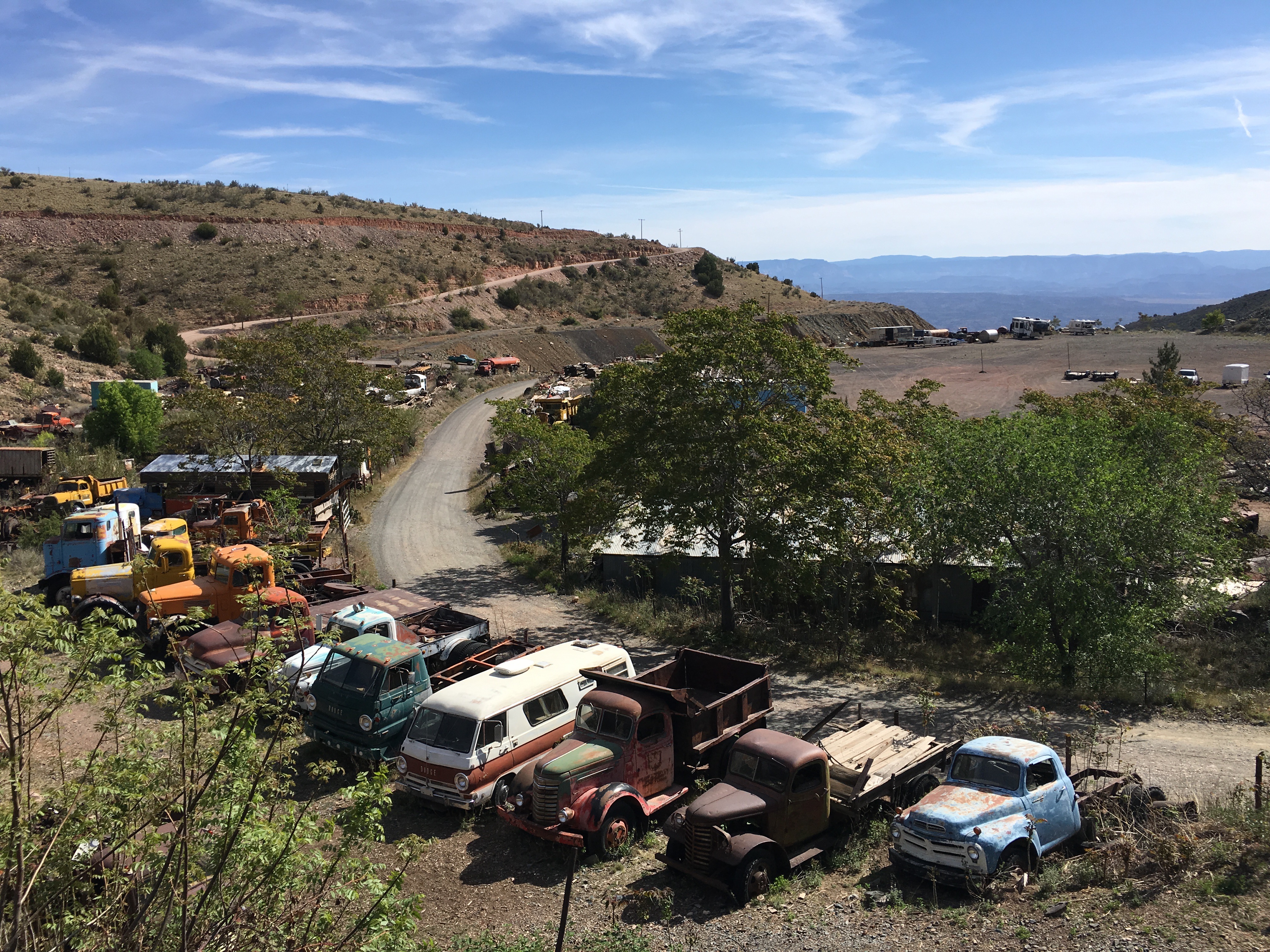 A wider view of the Gold King Mine Ghost Town outside of Jerome, Arizona - OutdoorPainter.com
