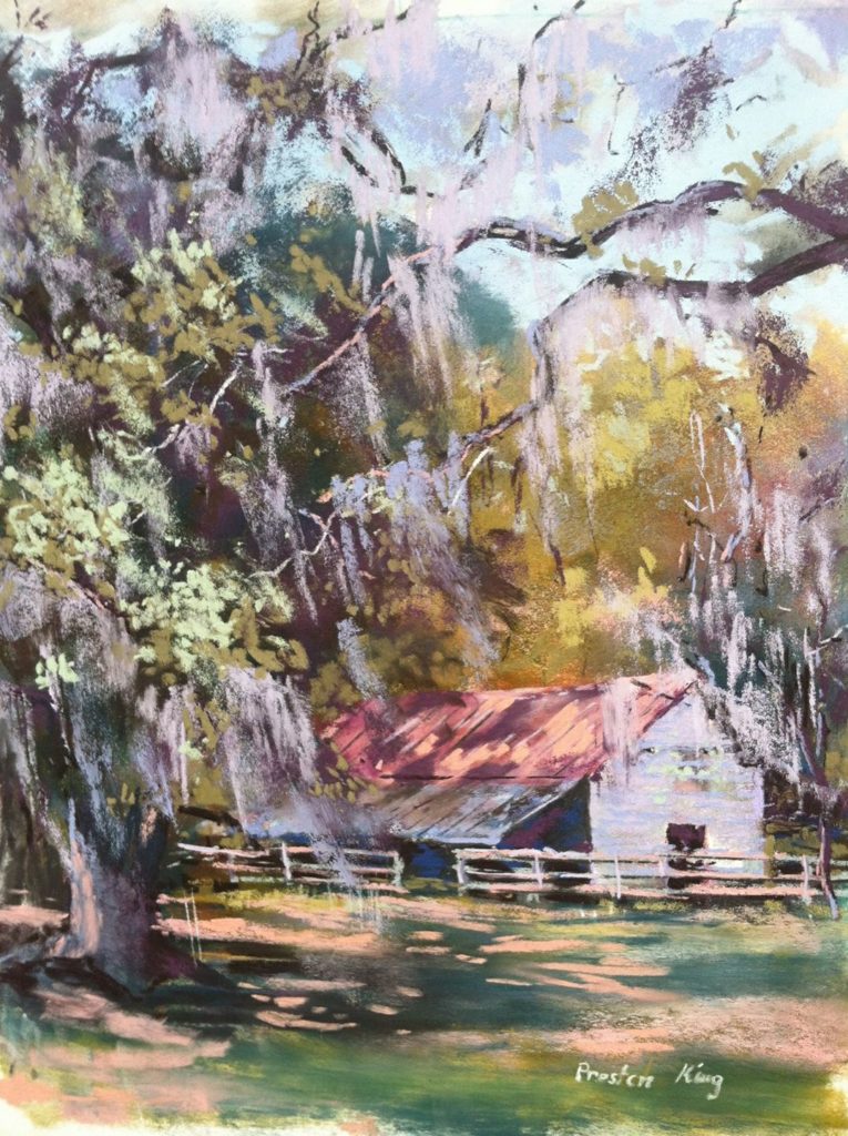 “The Commissary,” by Preston King, 2017, pastel, 11 x 14 in.