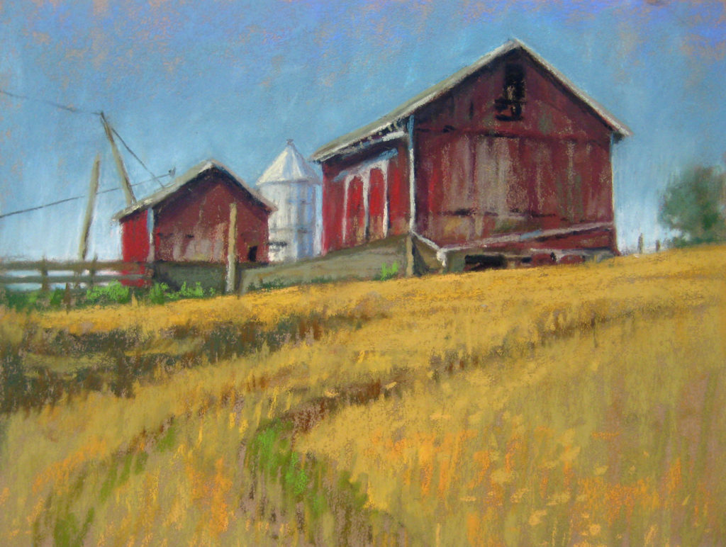 “Dell Farm,” by Jill Stefani Wagner, 2013, pastel, 12 x 9 in. Private collection 