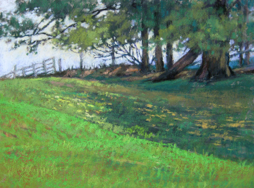 “On the Ridge,” by Jill Stefani Wagner, 2013, pastel, 9 x 12 in. Courtesy of Tvedten Fine Art, Harbor Springs, Michigan