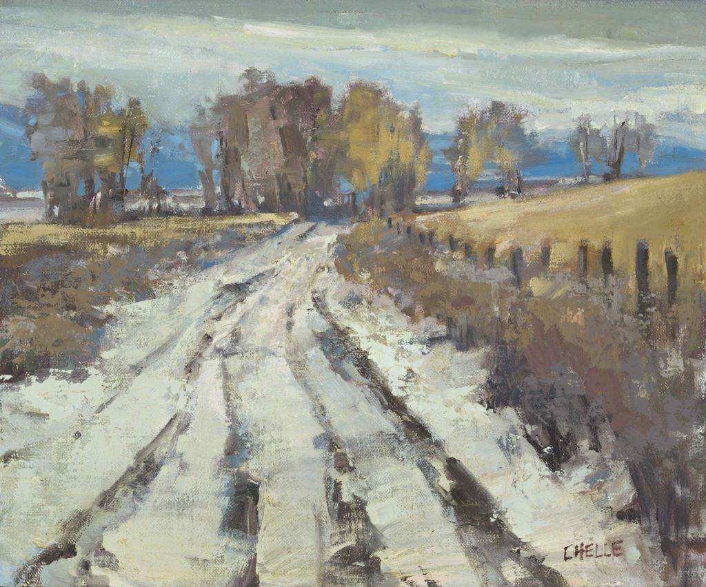 “Winter Thaw,” by Michelle Jung, oil