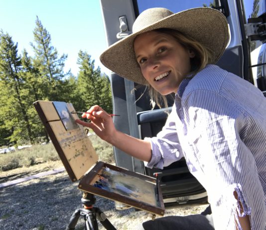 Diving Into Plein Air Emilie Lee painting en plein air