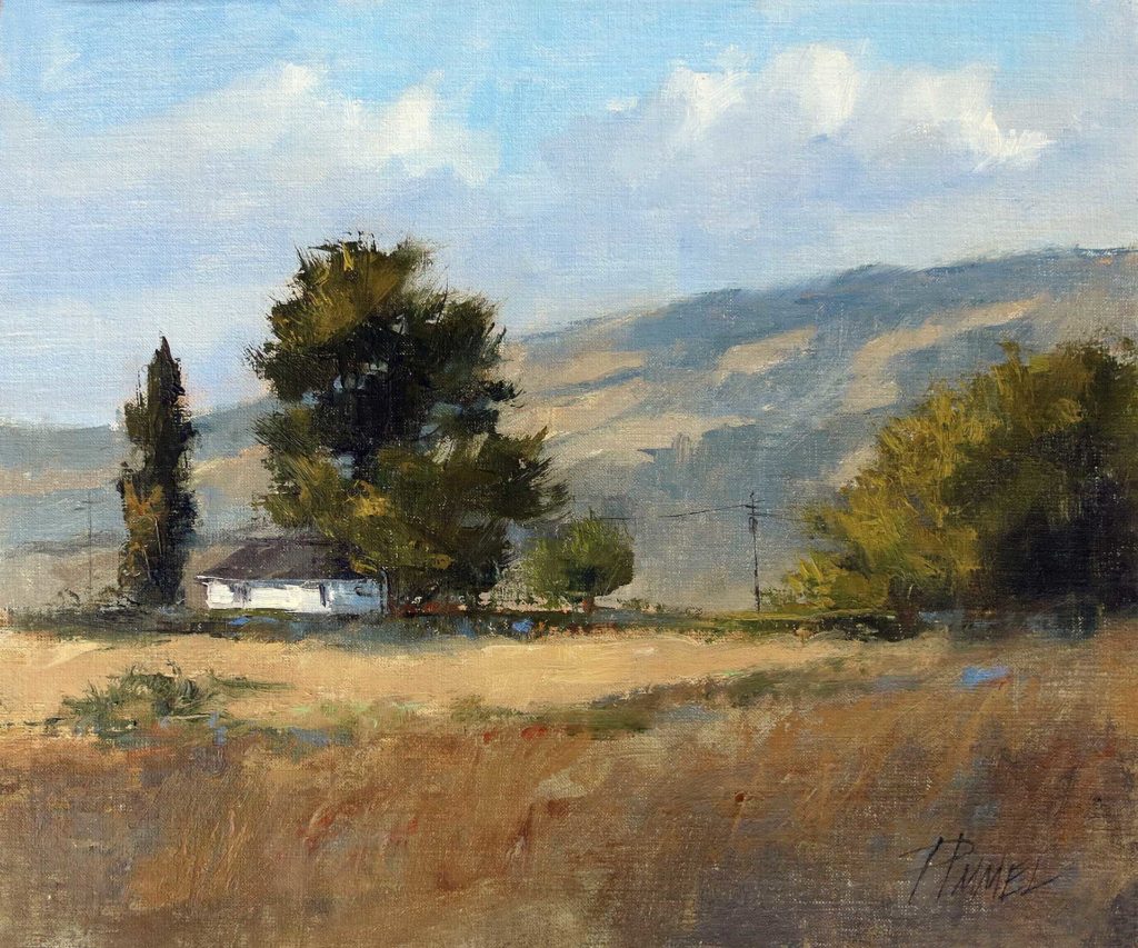 Oil landscape by Peggy Immel