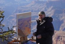 Painting on Large Canvases en Plein Air