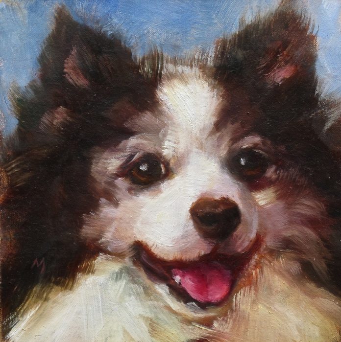 How to paint dog portraits - Johanne Mangi - Georgie