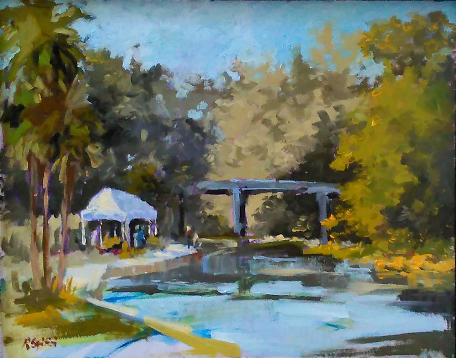 Painting outdoors | Ruth Squitieri, OutdoorPainter.com