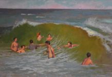 Painting Waves - John Slivjak art