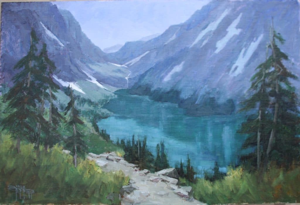 Painting landscapes - Linda Tippetts - OutdoorPainter.com